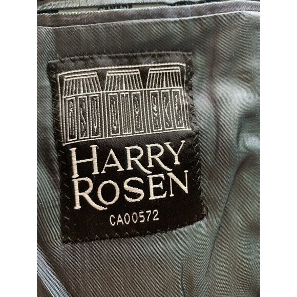 Arnold Brant Harry Rosen 41 L-T Pure Cashmere Blue Black Blazer Sport Coat READ! - Picture 7 of 13